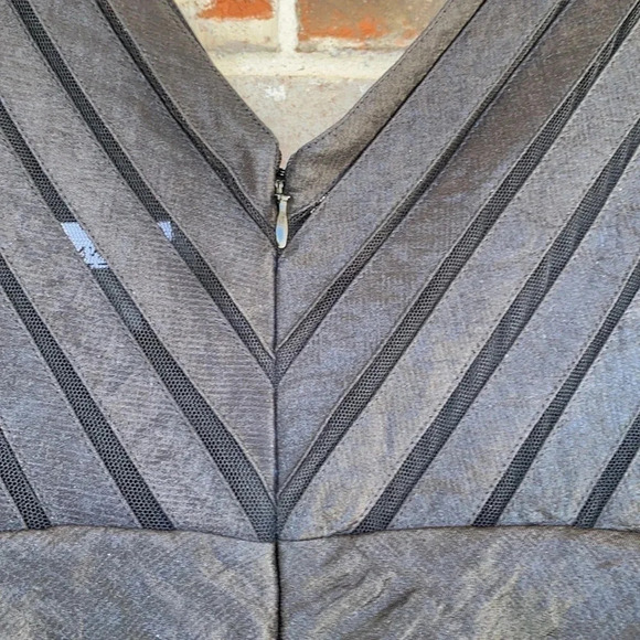 ADRIANNA PAPELL BLACK TIERED FORMAL DRESS SZ 14 - Picture 11 of 11